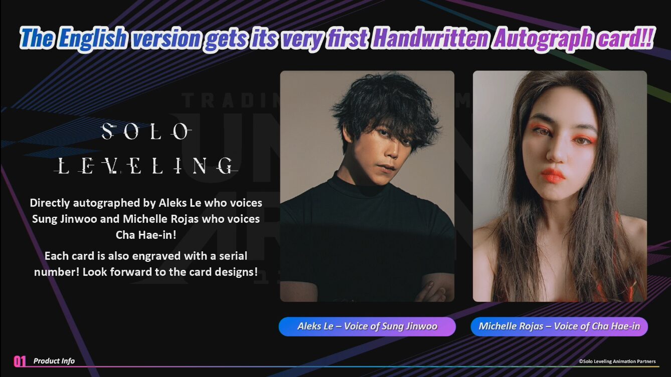 Union Arena Solo Leveling On Card Autograph