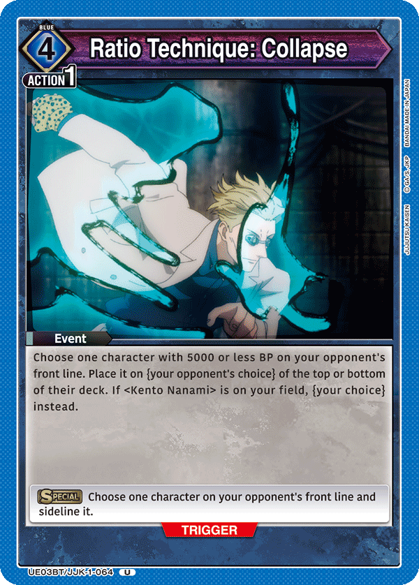 Jujutsu Kaisen Ratio Technique: Collapse